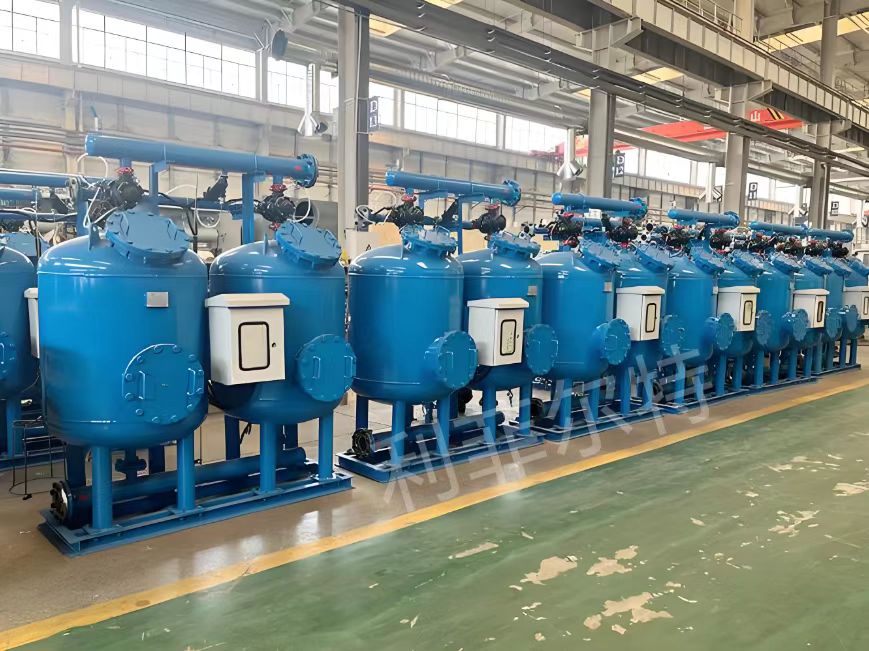 循環(huán)水旁濾使用自動反沖洗淺層砂過濾器